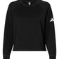 adidas Sweatshirts XS / Black adidas - Women's Beyond Side-Snap Crewneck Sweatshirt