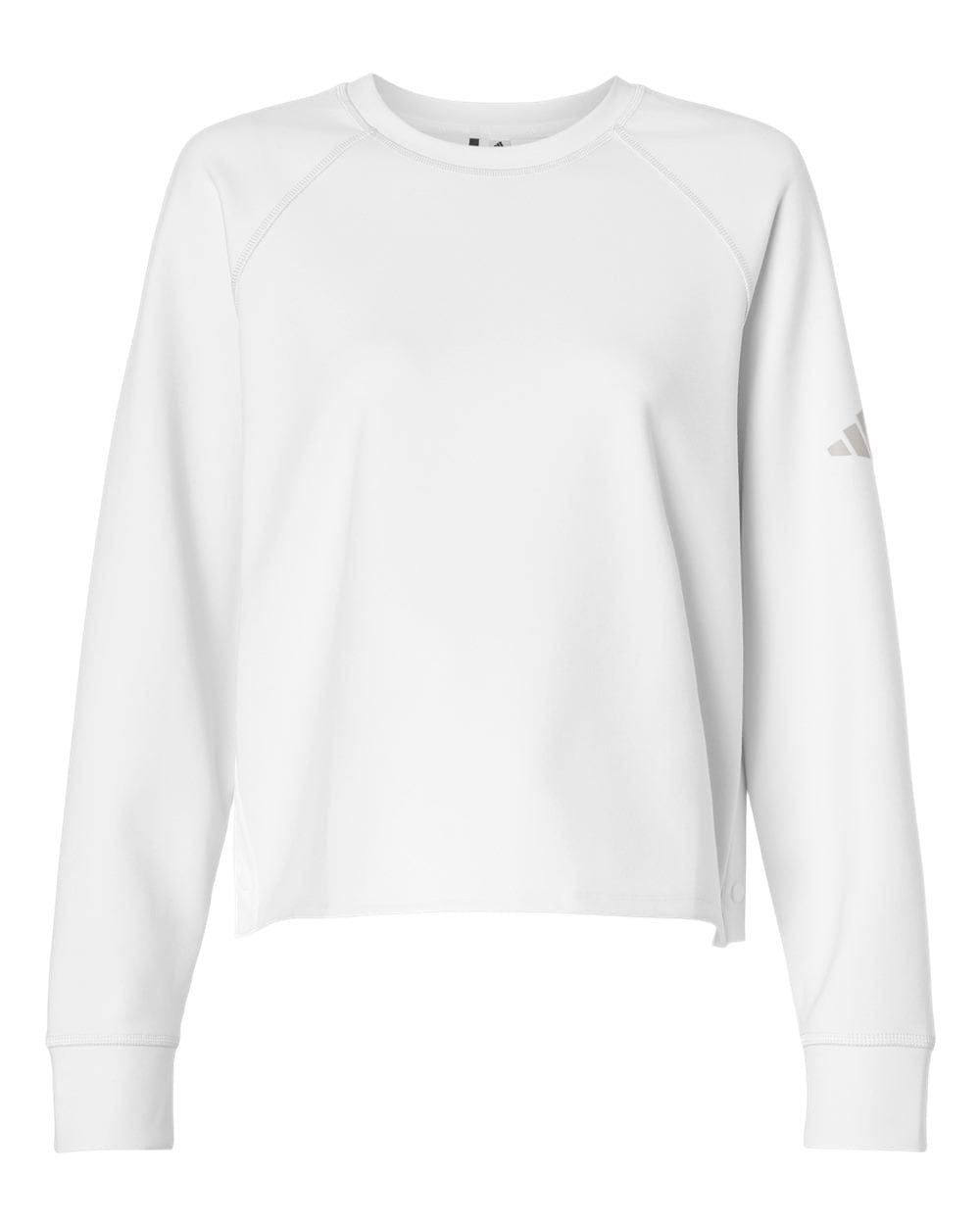 adidas Sweatshirts XS / White adidas - Women's Beyond Side-Snap Crewneck Sweatshirt