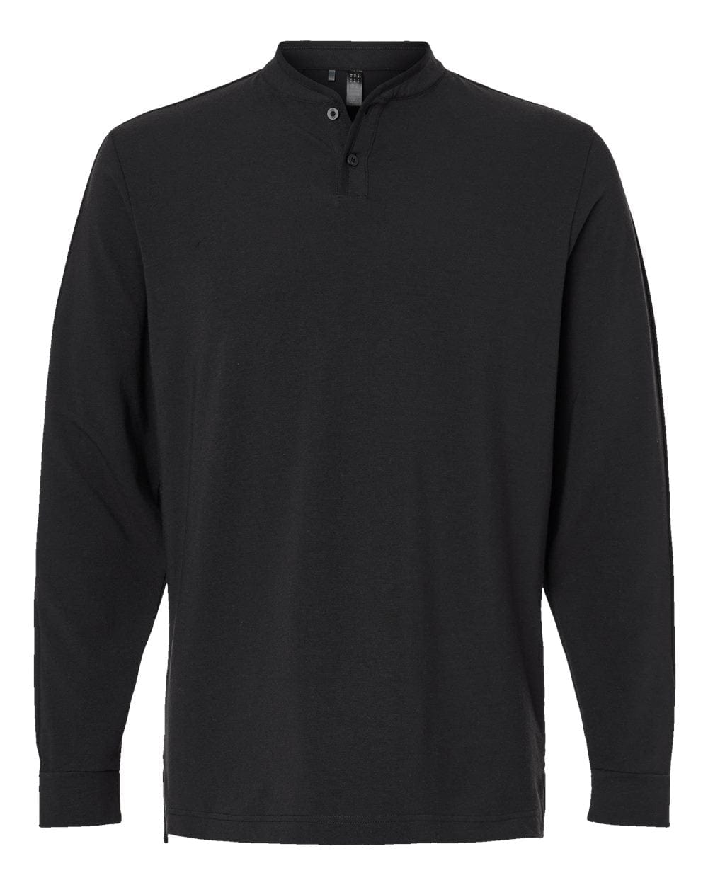 adidas T-shirts S / Black adidas - Men's Henley Long-Sleeve Tee