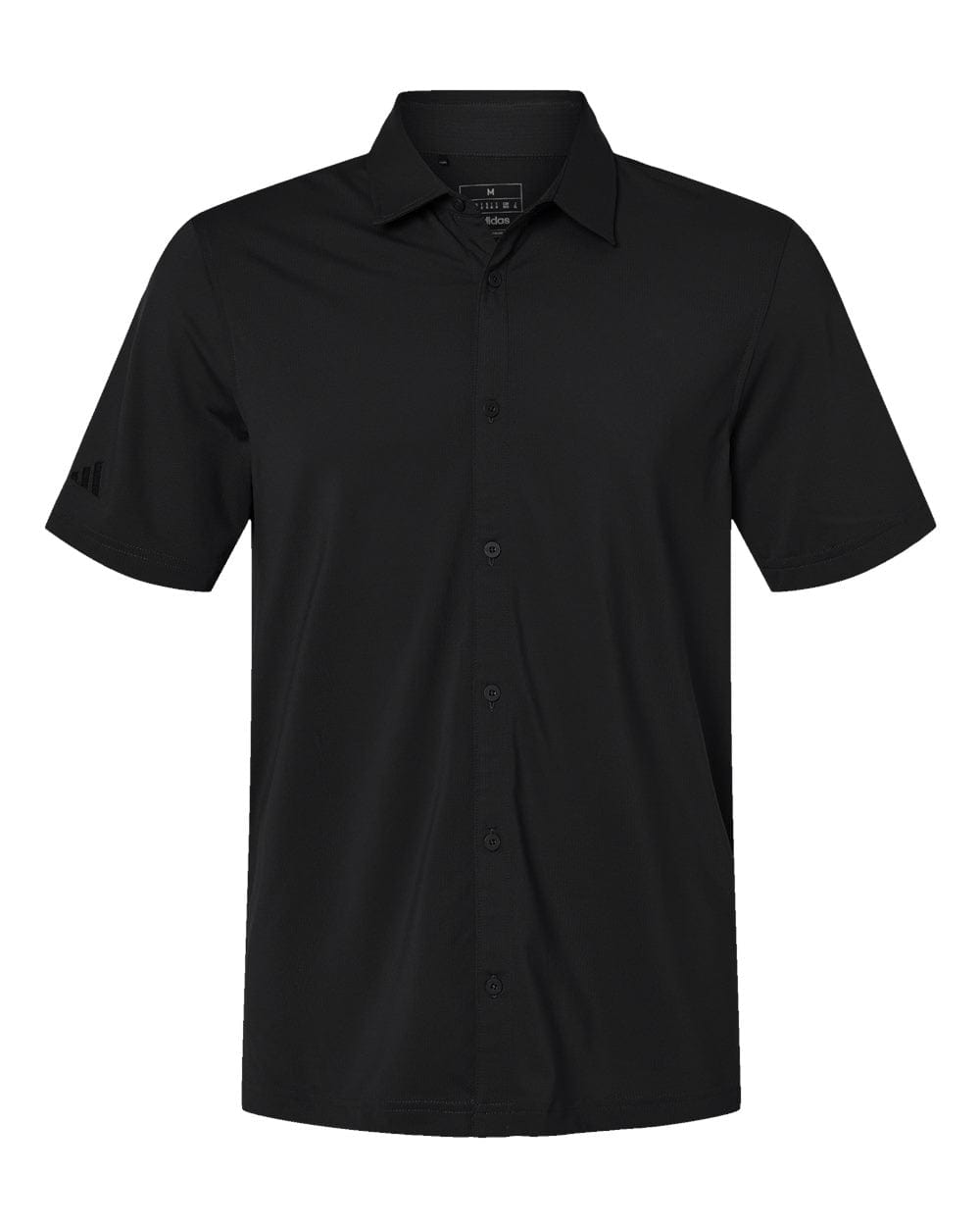 adidas Woven Shirts S / Black adidas - Men's Button Down Short Sleeve Shirt