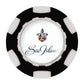 Ahead Accessories One Size / Black/White Ahead - Poker Chip w/ Ball Marker