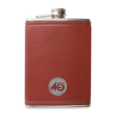 Ahead Accessories One Size / Brown Ahead - Leather Flask