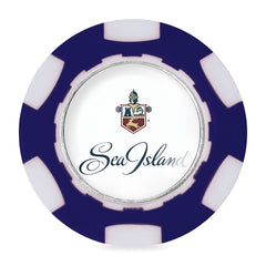 Ahead Accessories One Size / Navy/White Ahead - Poker Chip w/ Ball Marker