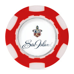 Ahead Accessories One Size / Red/White Ahead - Poker Chip w/ Ball Marker