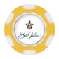Ahead Accessories One Size / Yellow/White Ahead - Poker Chip w/ Ball Marker