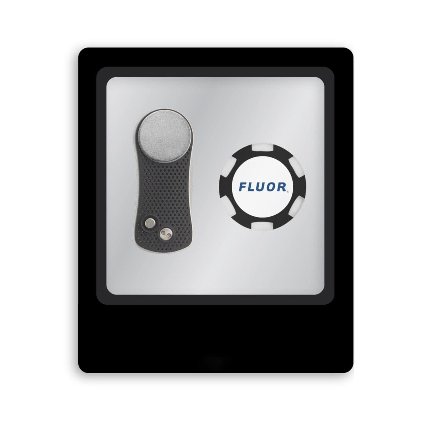 Ahead Golf Accessories One Size / Black/Silver Ahead - Switchfix Divot Repair Tool & Poker Chip Ball Marker Gift Set