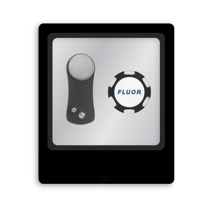 Ahead Golf Accessories One Size / Black/Silver Ahead - Switchfix Divot Repair Tool & Poker Chip Ball Marker Gift Set