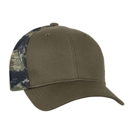 Ahead Headwear Adjustable / Dark Olive/Tiger Print Ahead - Tiger Trucker Cap