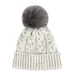 Ahead Headwear Adjustable / Oatmeal Ahead - Speckle Pom Knit Hat