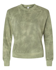 Alternative Sweatshirts XS / Olive Tonal Tie-Dye Alternative - Women's Eco-Washed Terry Tie-Dye Throwback Sweatshirt