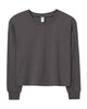 Alternative T-shirts XS / Dark Heather Grey Alternative - Women's Cotton Jersey CVC Long Sleeve Crop Tee