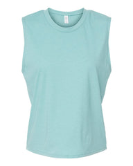 Alternative T-shirts XS / Heather Aqua Alternative - Women's Cotton Jersey CVC Go-To Crop Muscle Tank