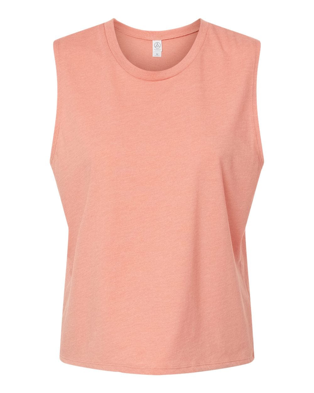 Alternative T-shirts XS / Heather Sunset Coral Alternative - Women's Cotton Jersey CVC Go-To Crop Muscle Tank