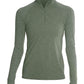 ANETIK Layering XS / Dark Olive Heathered ANETIK - Women's Flight Tech Quarter-Zip Pullover