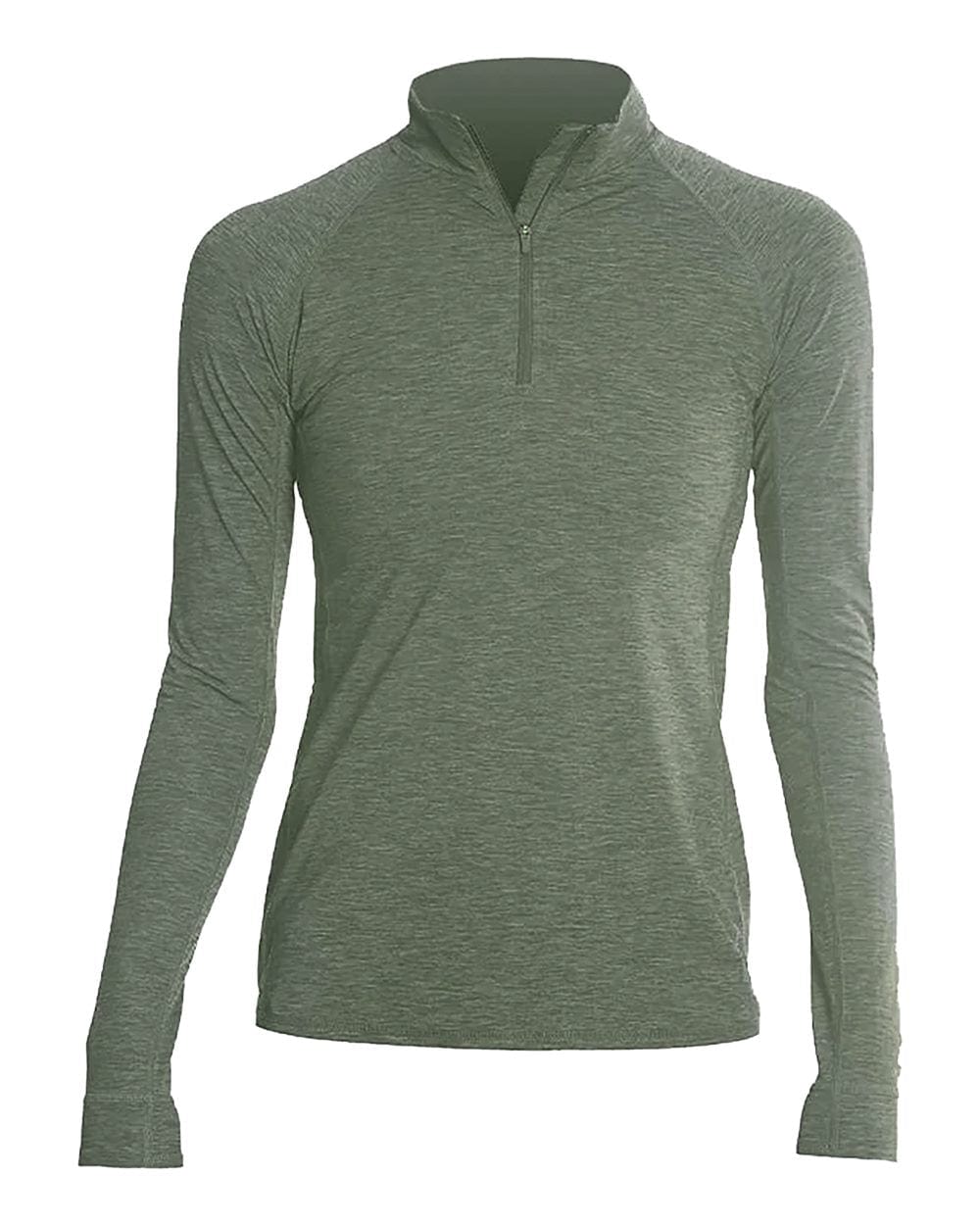 ANETIK Layering XS / Dark Olive Heathered ANETIK - Women's Flight Tech Quarter-Zip Pullover