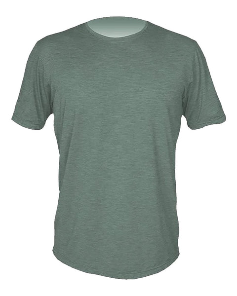 ANETIK T-shirts S / Dark Olive Heathered ANETIK - Men's Low Pro Tech Short Sleeve T-Shirt