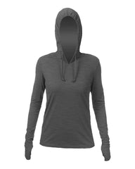 ANETIK T-shirts XS / Charcoal Heathered ANETIK - Women's Breeze Tech Hooded T-Shirt