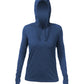 ANETIK T-shirts XS / Navy Heathered ANETIK - Women's Breeze Tech Hooded T-Shirt