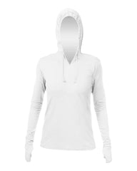 ANETIK T-shirts XS / White Heathered ANETIK - Women's Breeze Tech Hooded T-Shirt