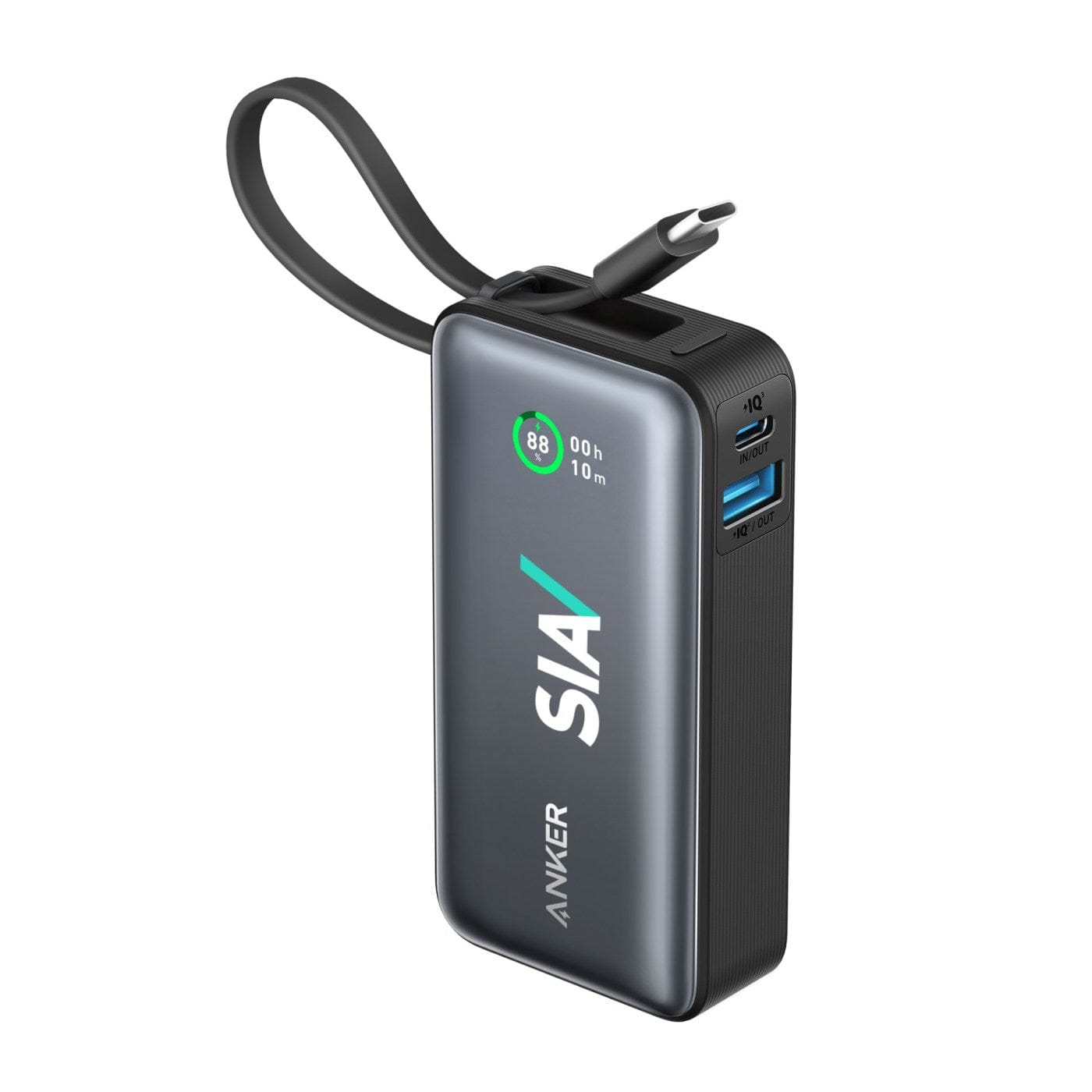 Anker Electronics One Size / Black Anker - Nano Power Bank (30W,Built-In USB-C Cable)