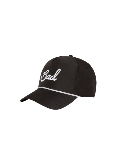 Bad Birdie Headwear Adjustable / Black Bad Birdie - "Bad" Rope Golf Hat