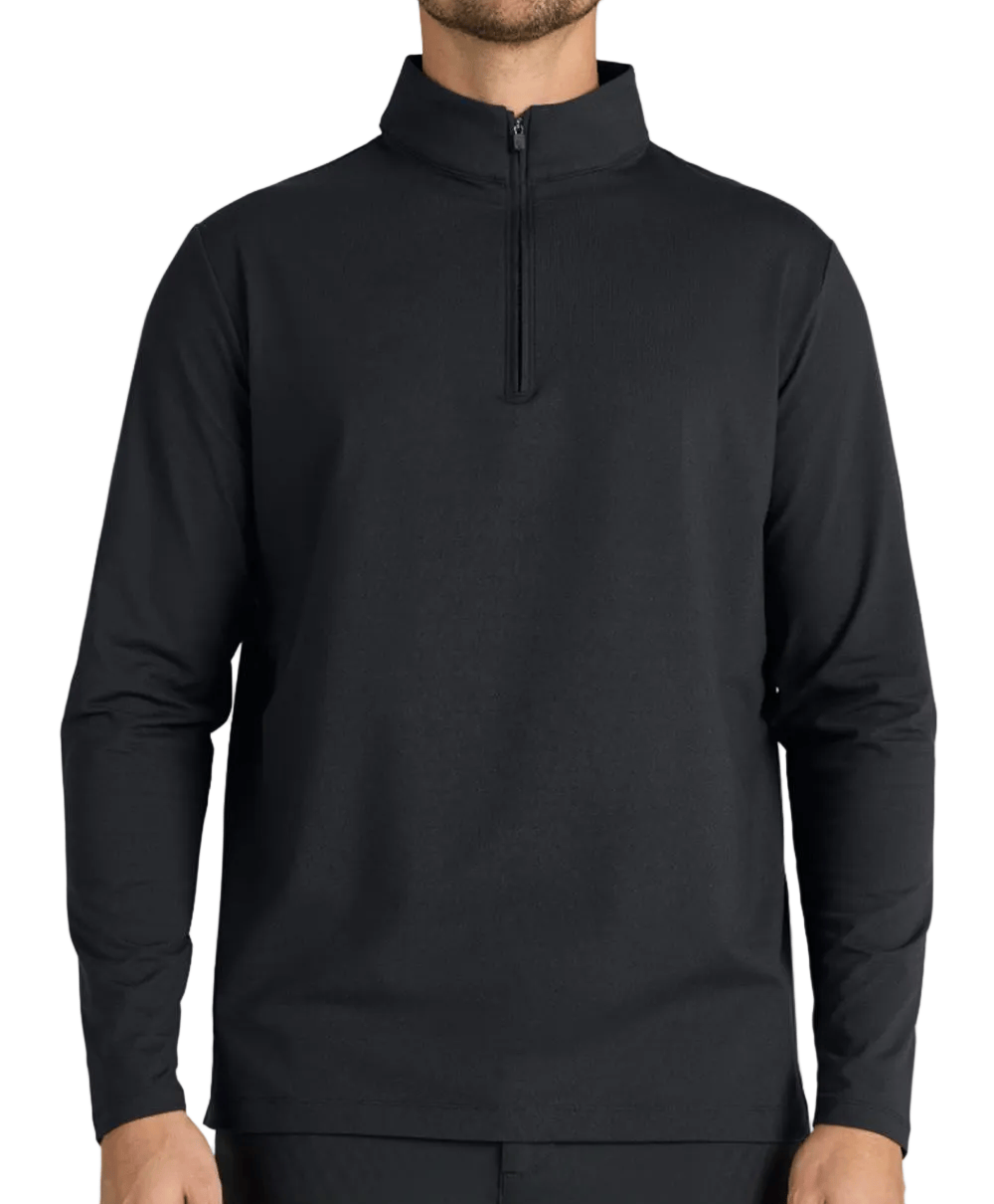 Bad Birdie Layering S / Black Bad Birdie - Men's 1/4-Zip Pullover