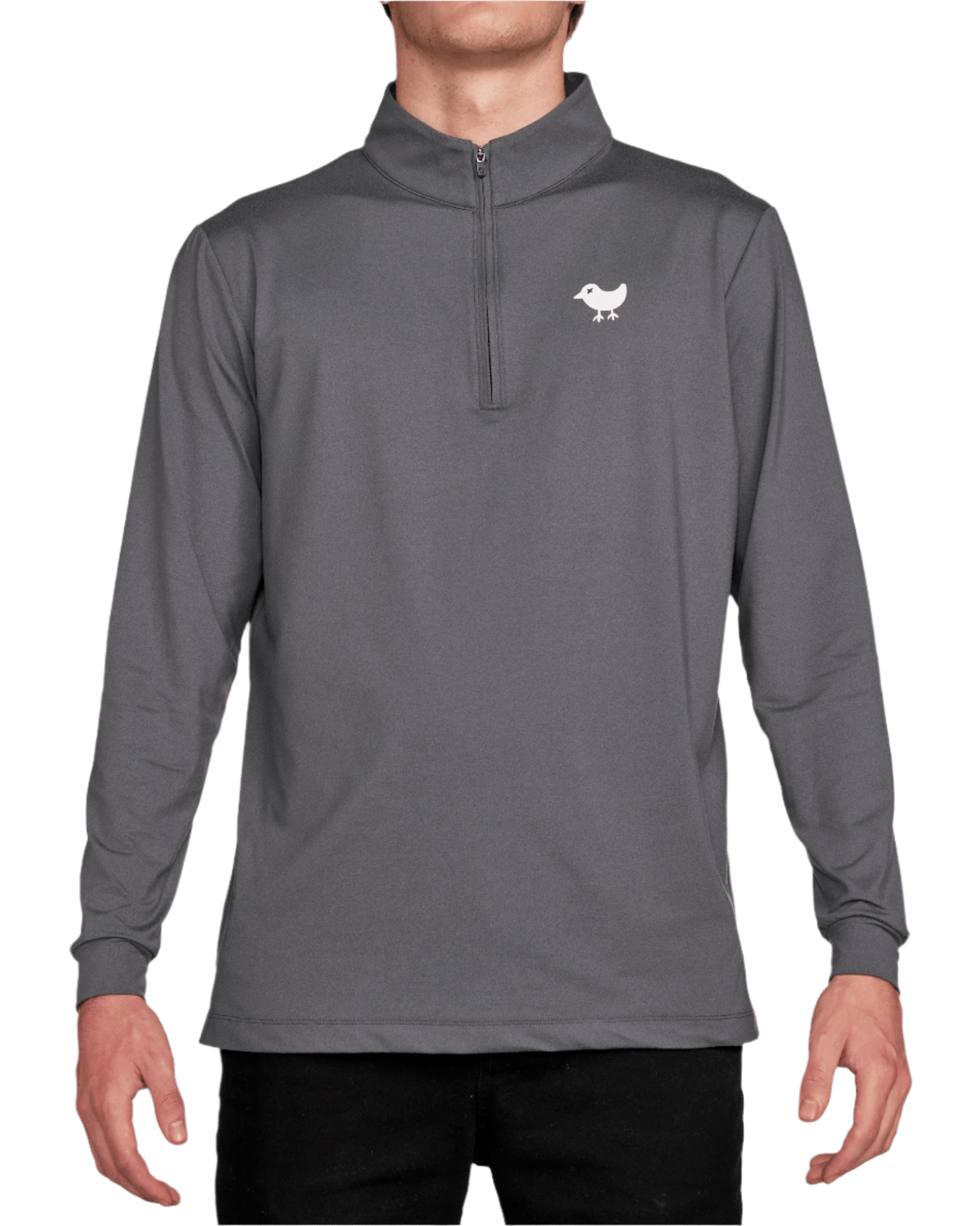 Bad Birdie Layering S / Charcoal Bad Birdie - Men's Charcoal Quarter-Zip