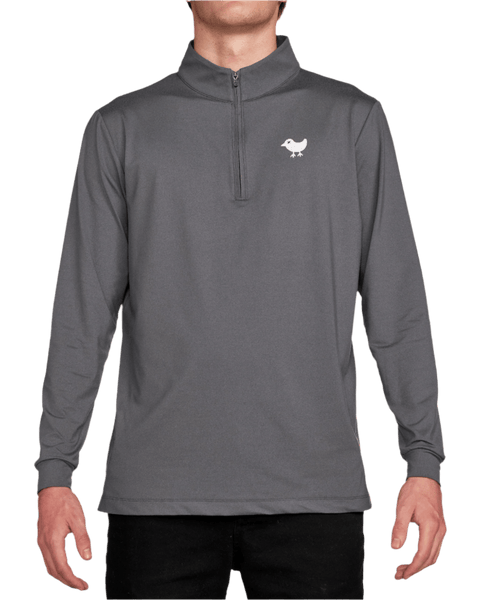 Bad Birdie Layering S / Charcoal Bad Birdie - Men's Charcoal Quarter-Zip