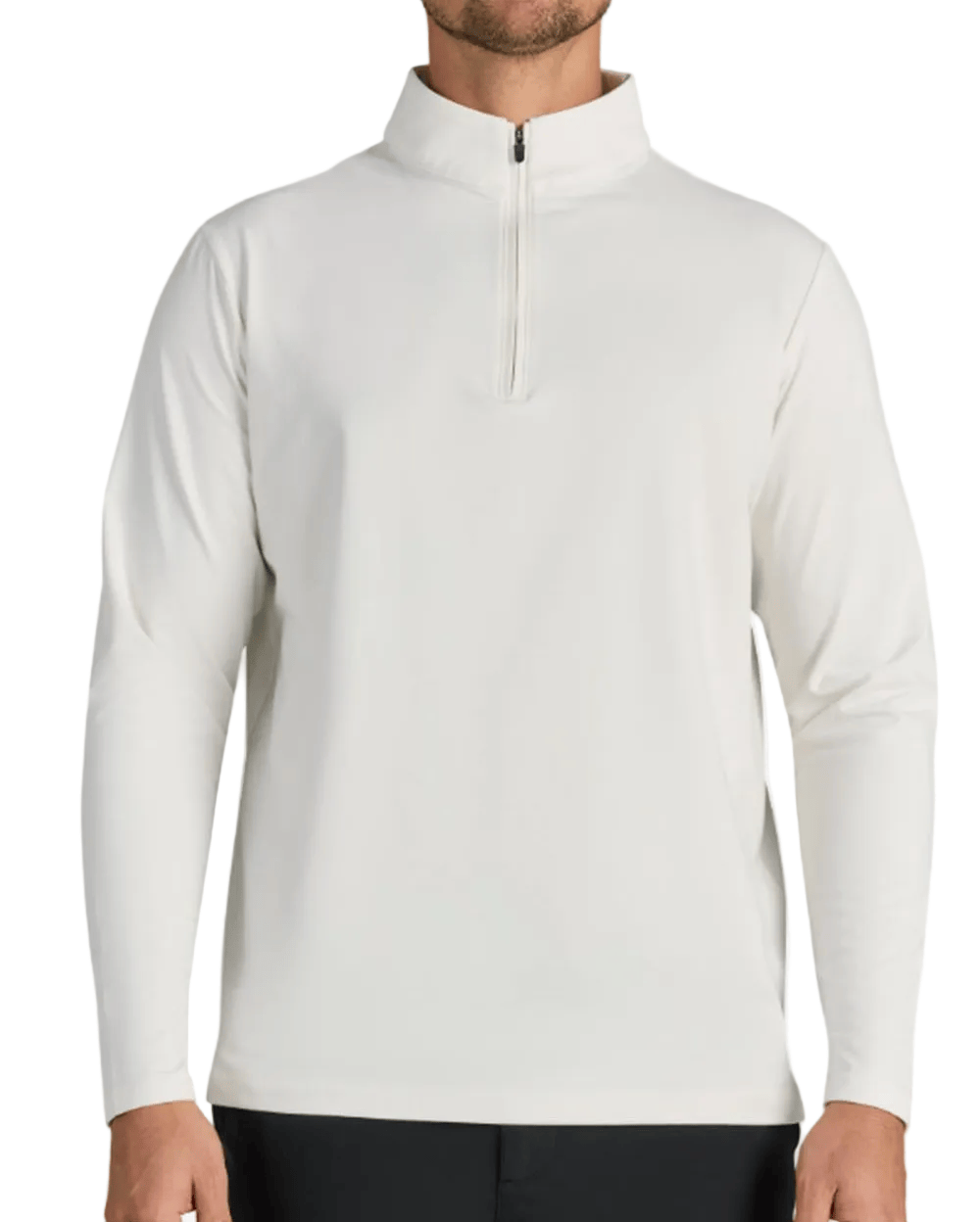 Bad Birdie Layering S / White Onyx Bad Birdie - Men's 1/4-Zip Pullover