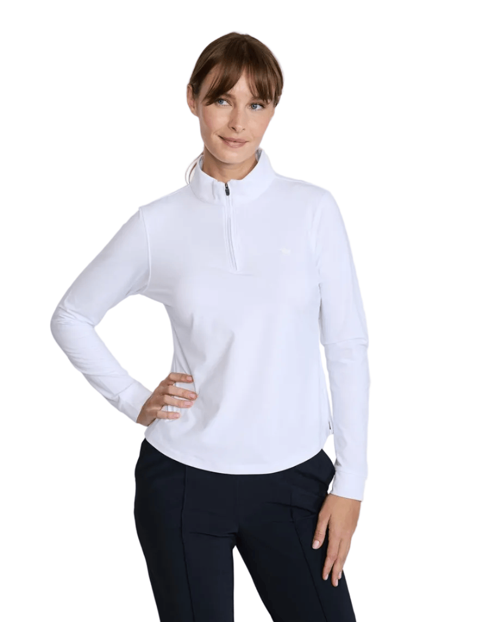Bad Birdie Layering XS / Brilliant White Bad Birdie - Women's Velocity 1/4-Zip Pullover