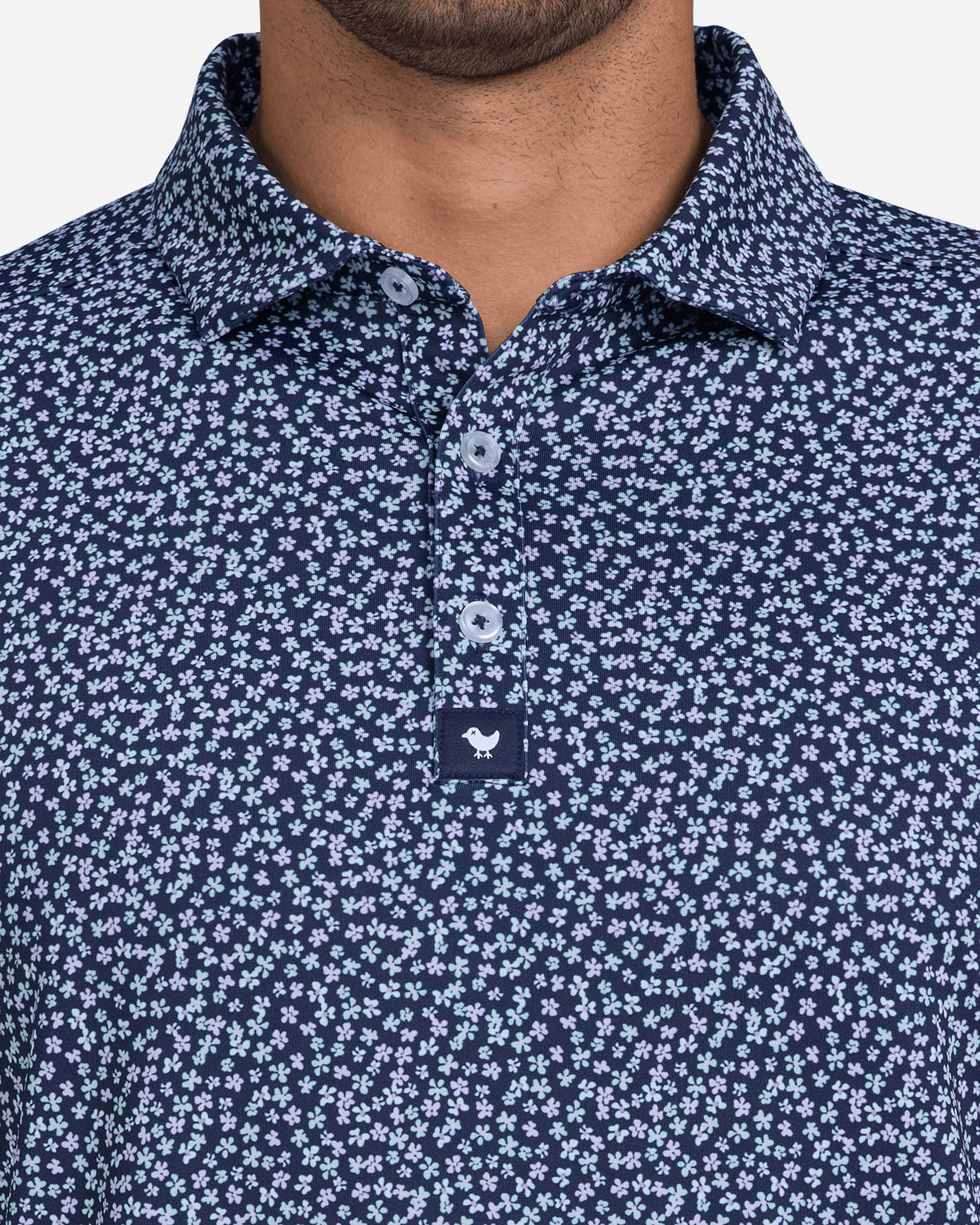 Bad Birdie Polos Bad Birdie - Men's Ditsy Down Polo