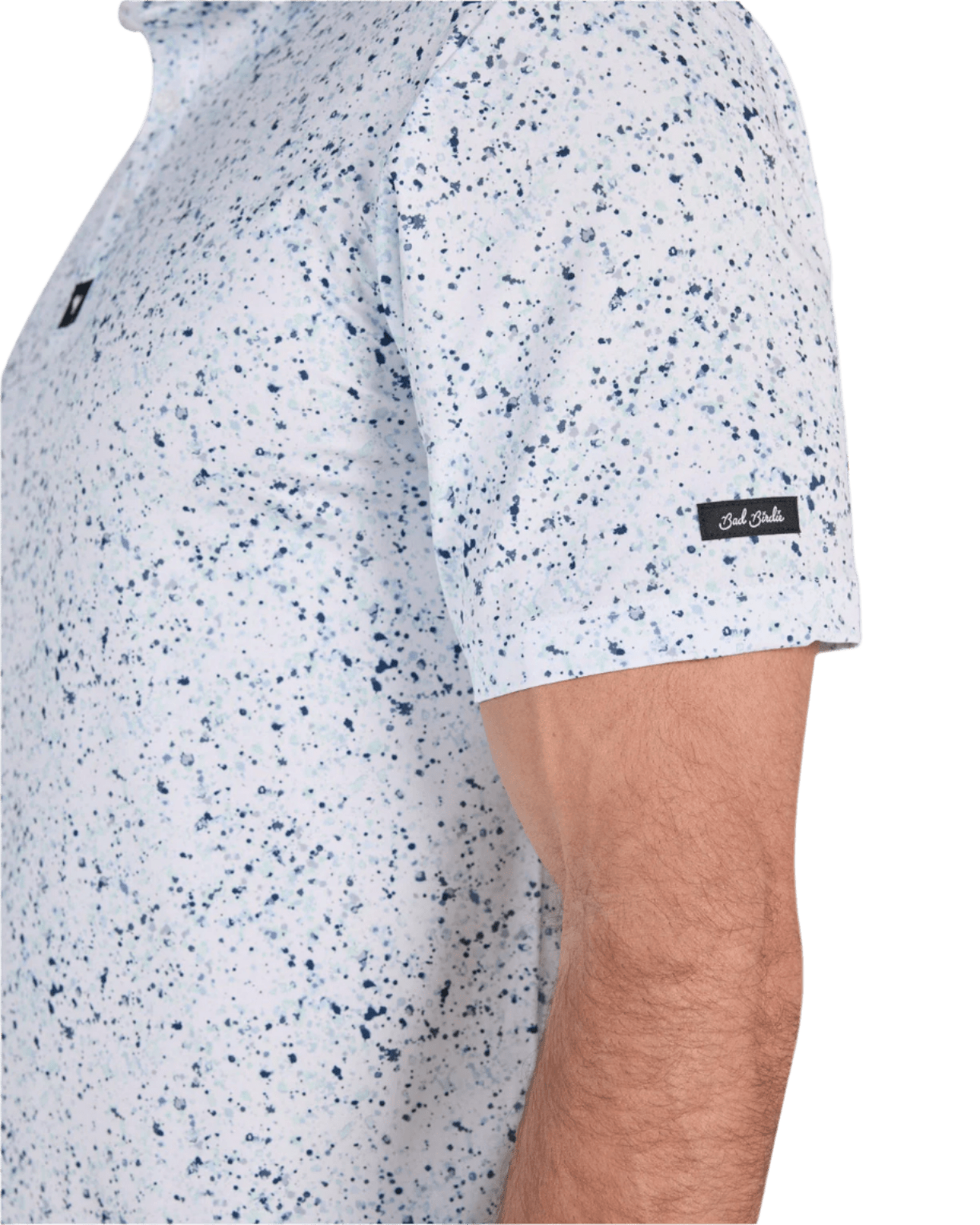 Bad Birdie Polos Bad Birdie - Men's Paint Splatter 3 Navy Polo