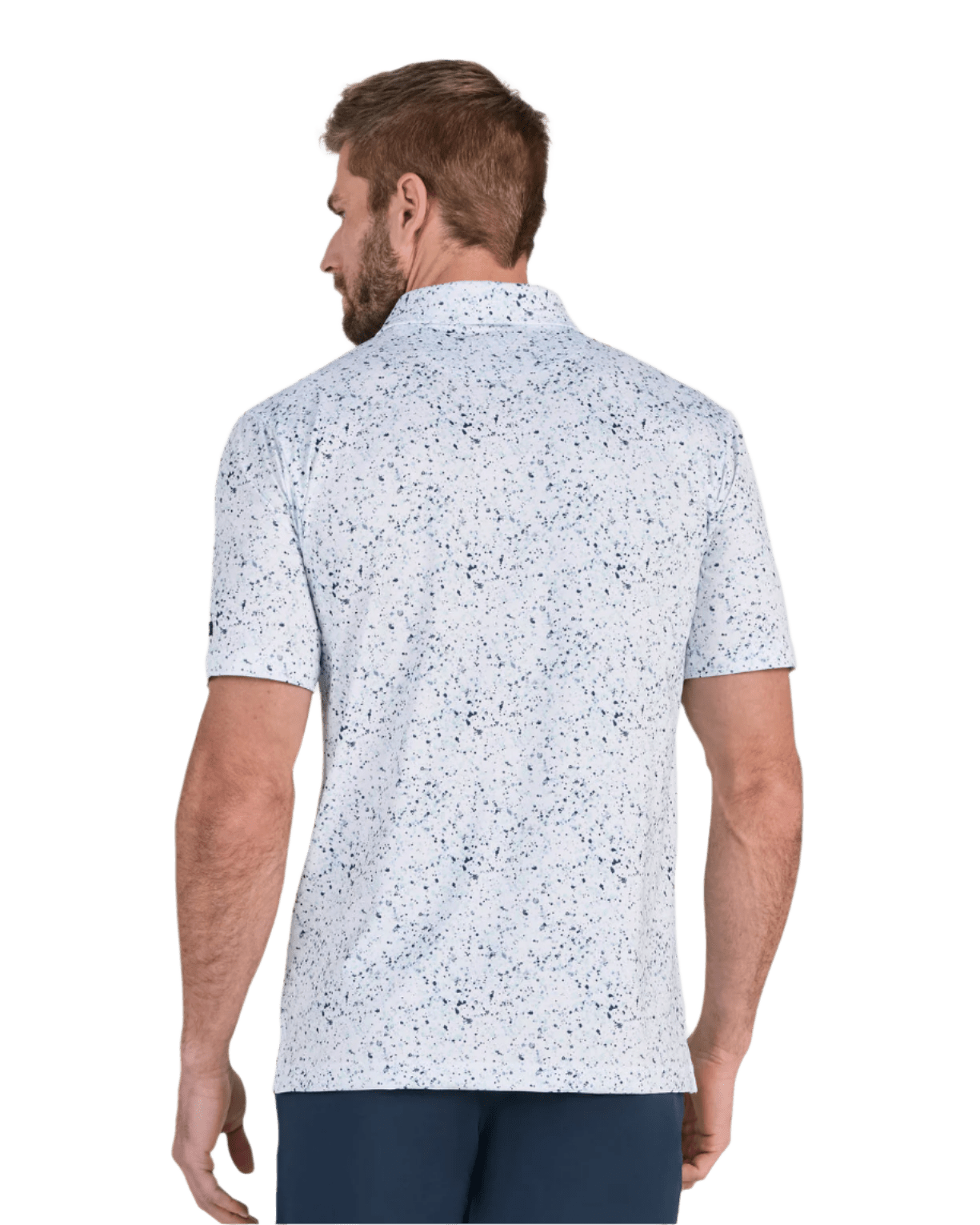 Bad Birdie Polos Bad Birdie - Men's Paint Splatter 3 Navy Polo