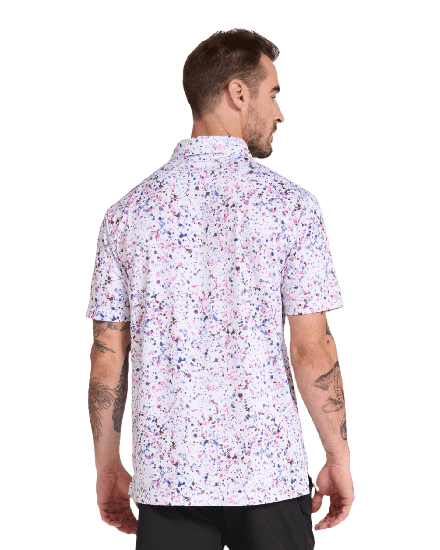 Bad Birdie Polos Bad Birdie - Men's Paint Splatter 3 Polo