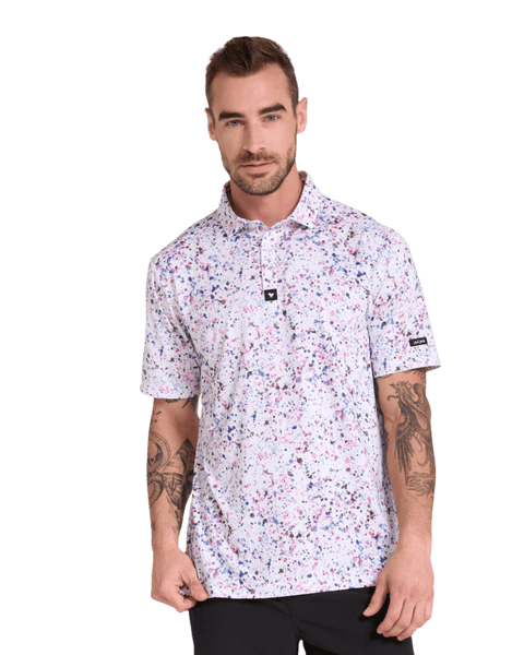 Bad Birdie Polos Bad Birdie - Men's Paint Splatter 3 Polo