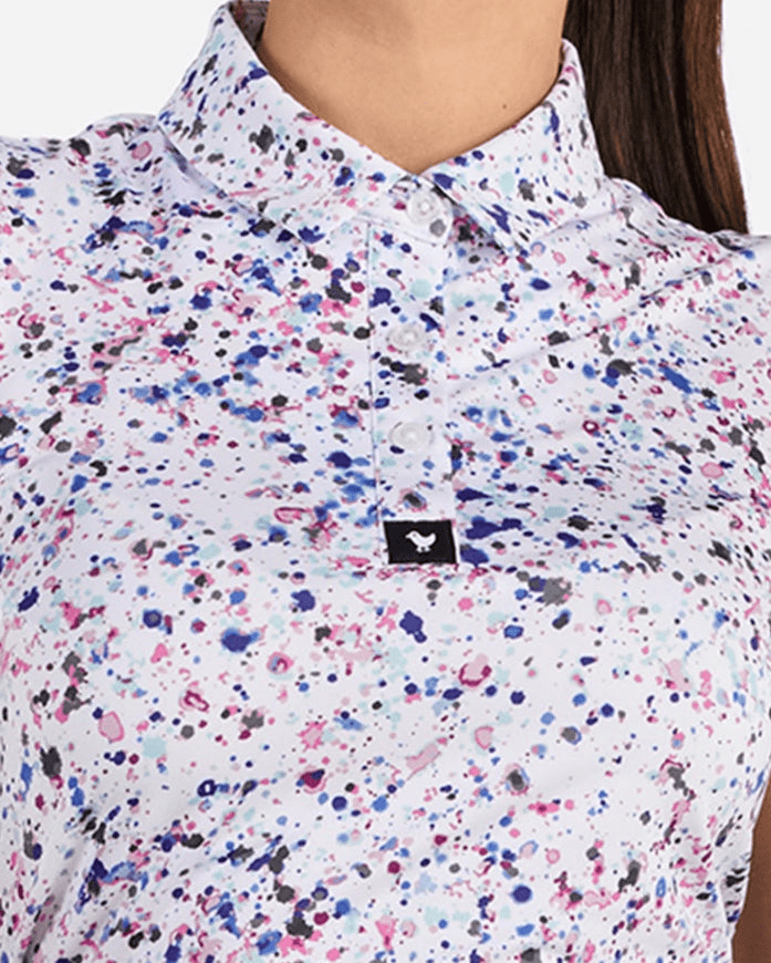 Bad Birdie Polos Bad Birdie - Women's Paint Splatter 3 Polo