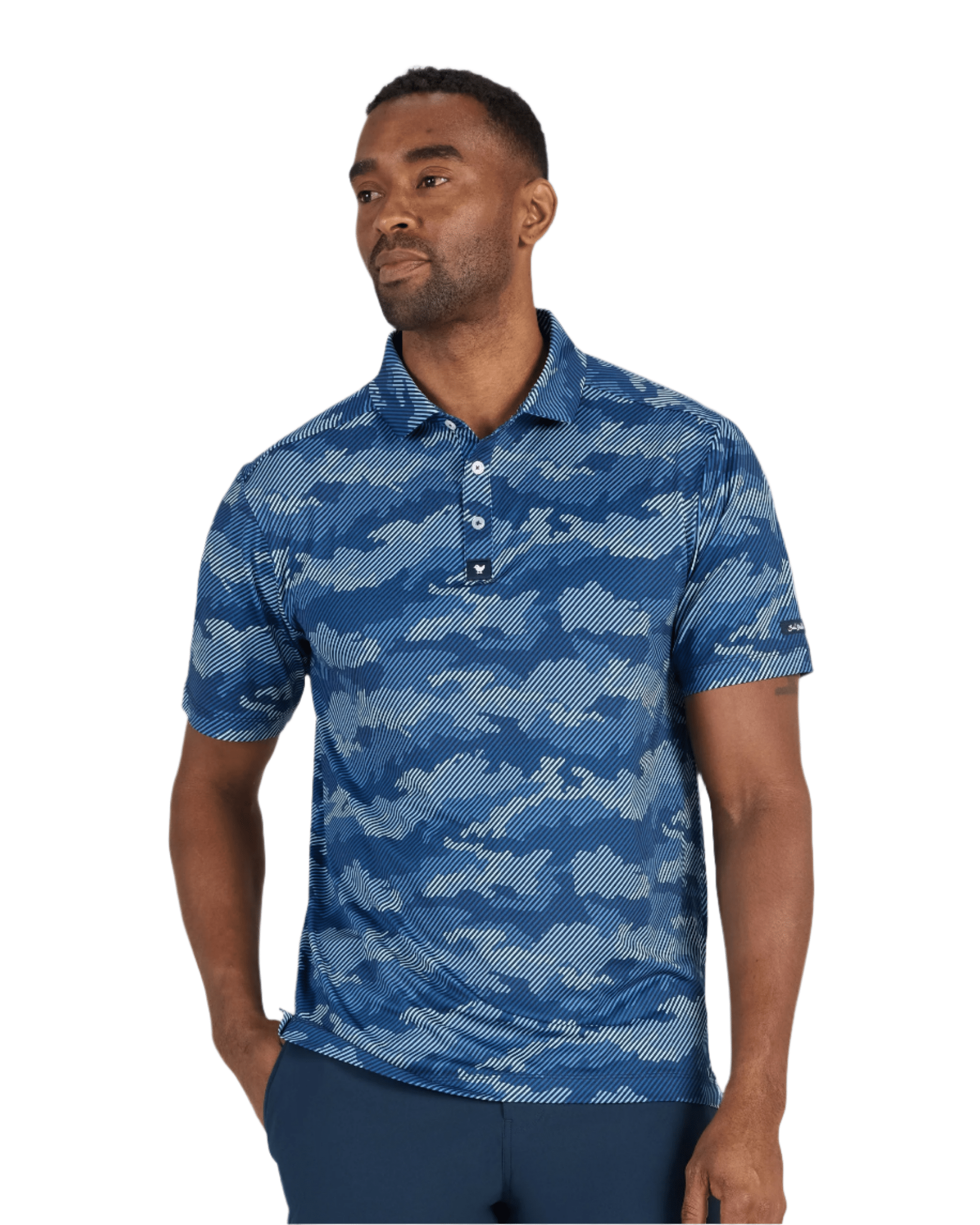 Bad Birdie Polos S / Frostbit Azure Bad Birdie - Men's Frostbite Azure Polo