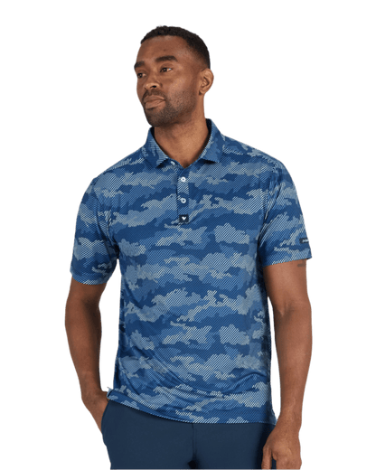 Bad Birdie Polos S / Frostbit Azure Bad Birdie - Men's Frostbite Azure Polo