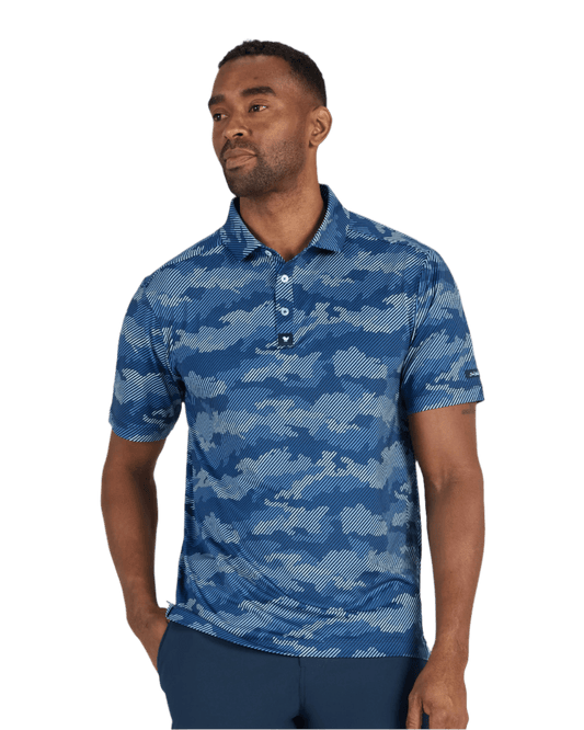 Bad Birdie Polos S / Frostbit Azure Bad Birdie - Men's Frostbite Azure Polo