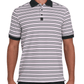 Bad Birdie Polos S / Frosty Petal/Deep Forest Bad Birdie - Men's Ridge Performance Stripe Polo