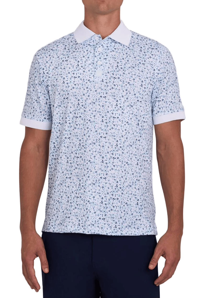 Bad Birdie Polos S / Mini Mood Pale Blue Bad Birdie - Men's Ridge Performance Polo