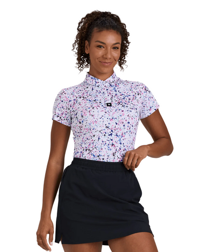 Bad Birdie Polos XS / Paint Splatter 3 Bad Birdie - Women's Paint Splatter 3 Polo
