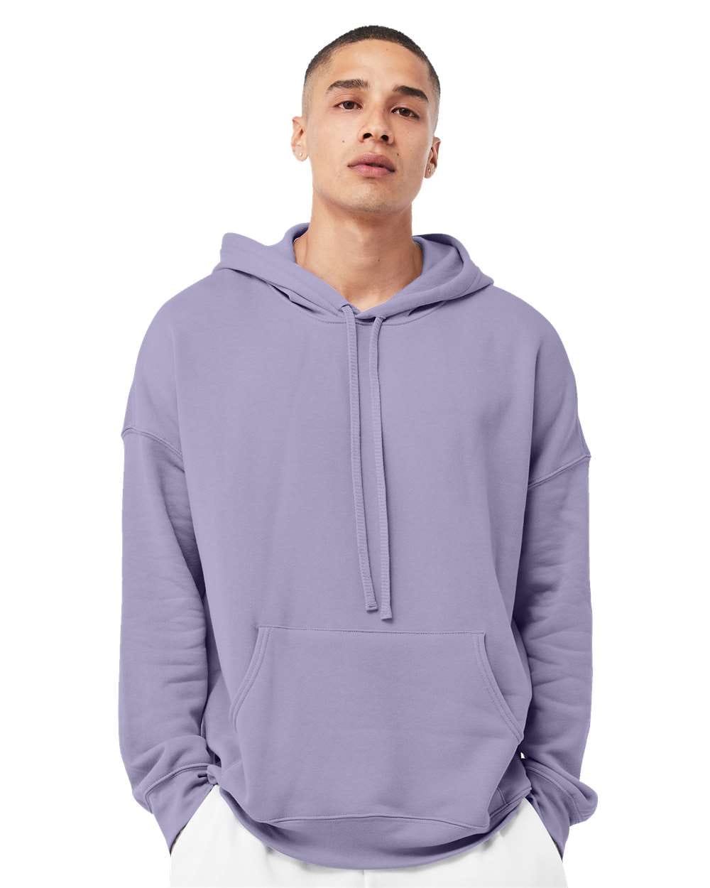 Bella + Canvas Sweatshirts XS / Dark Lavender Bella + Canvas - Sponge Fleece Drop Shoulder Hoodie