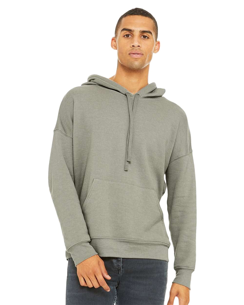 Bella + Canvas Sweatshirts XS / Heather Stone Bella + Canvas - Sponge Fleece Drop Shoulder Hoodie