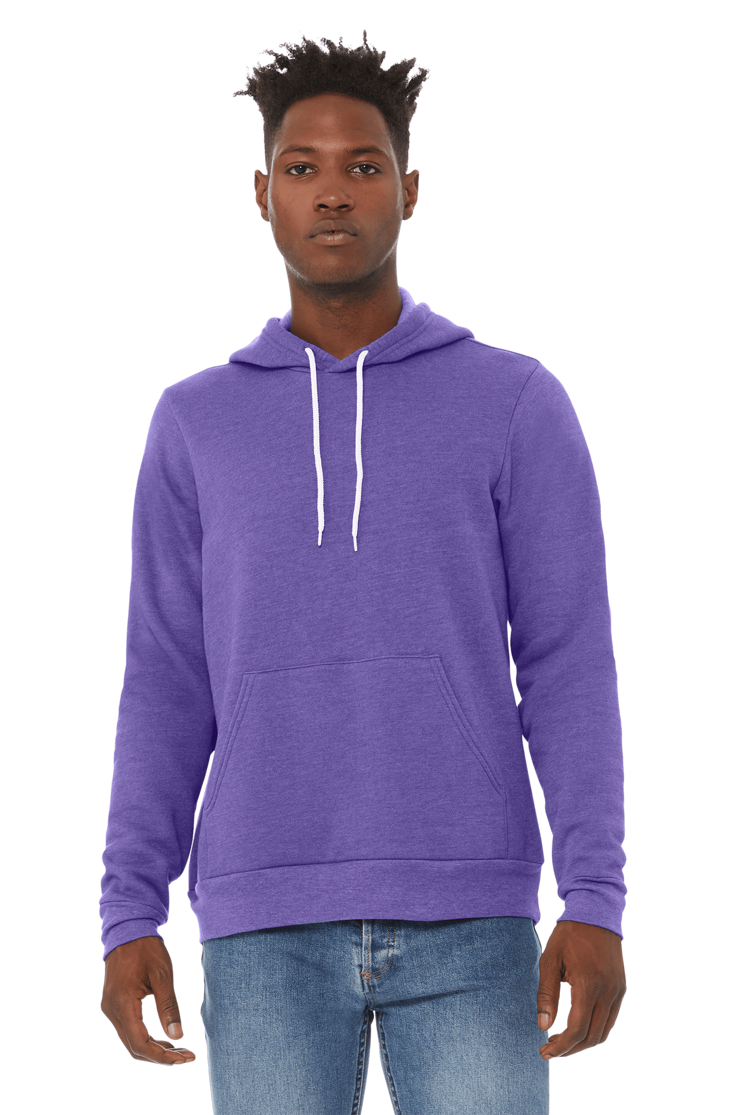 Bella + Canvas Sweatshirts XS / Heather Team Purple Bella + Canvas - Sponge Fleece Hoodie