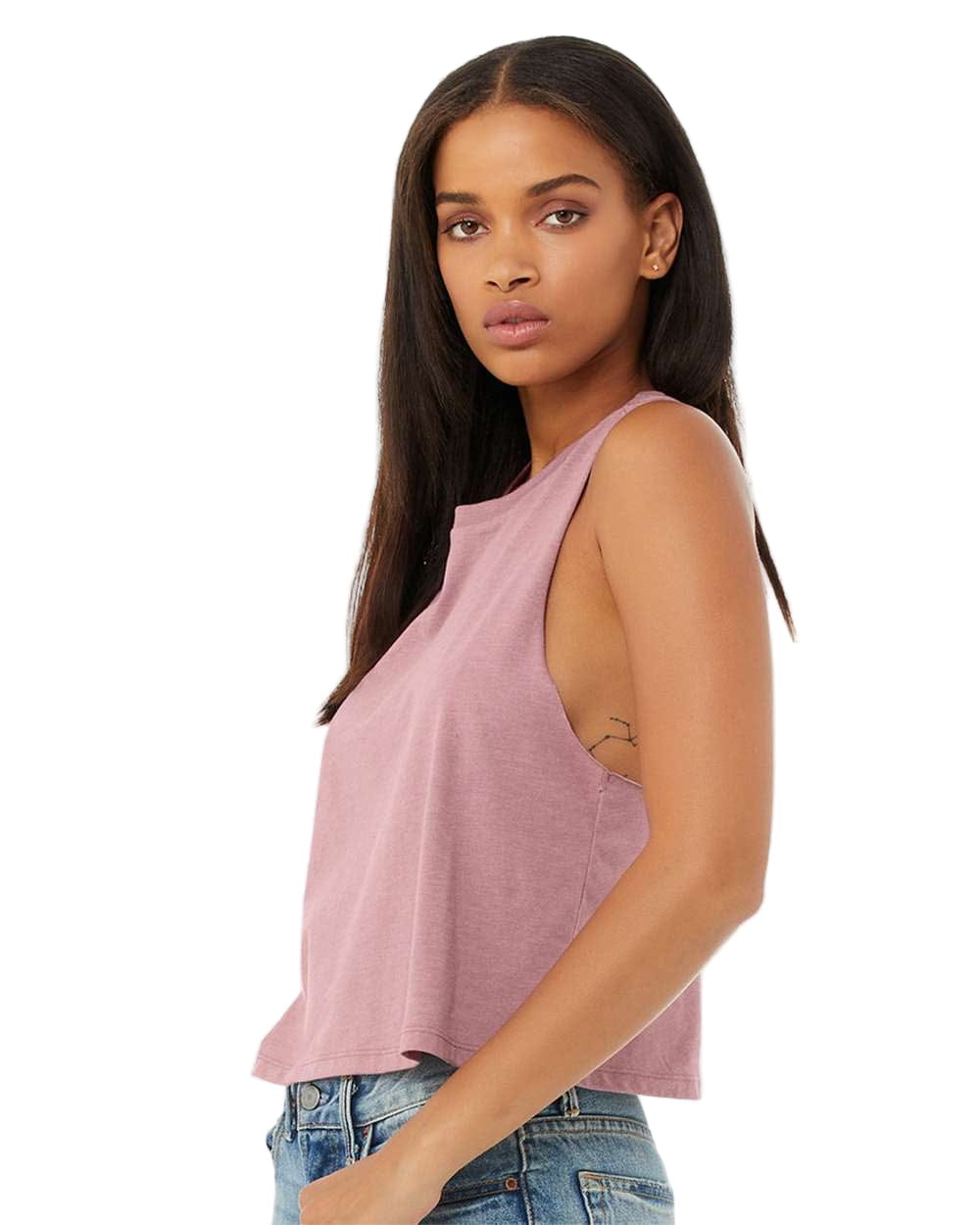 Bella + Canvas T-Shirts Bella + Canvas - Women's Racerback Crop Tank