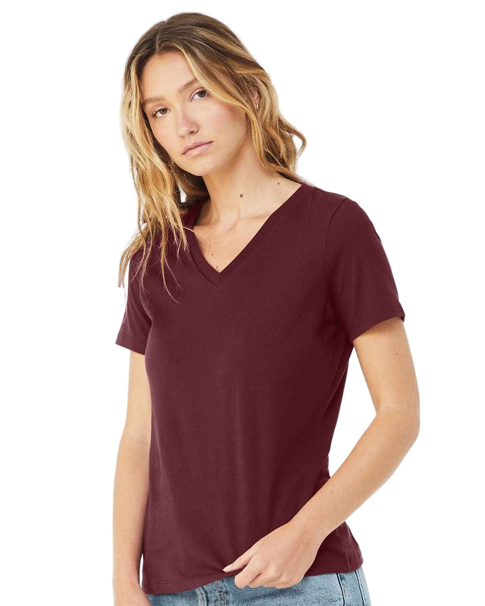 Bella + Canvas T-Shirts Bella + Canvas - Women's Relaxed Jersey V-Neck Tee