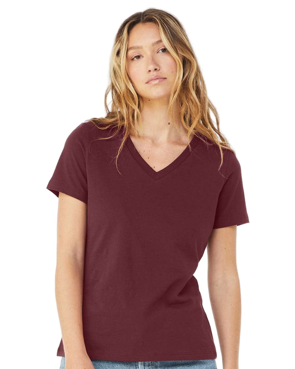 Bella + Canvas T-Shirts Bella + Canvas - Women's Relaxed Jersey V-Neck Tee