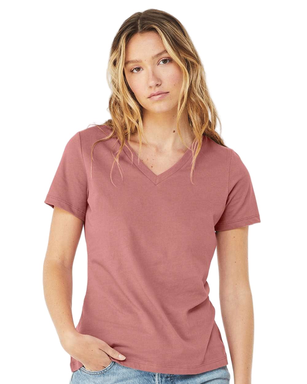 Bella + Canvas T-Shirts Bella + Canvas - Women's Relaxed Jersey V-Neck Tee