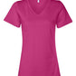Bella + Canvas T-Shirts S / Berry Bella + Canvas - Women's Relaxed Jersey V-Neck Tee
